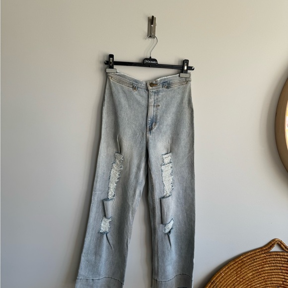 Thrills Elle size 4 high rise /flare bottom cotton denim… - Picture 5 of 8